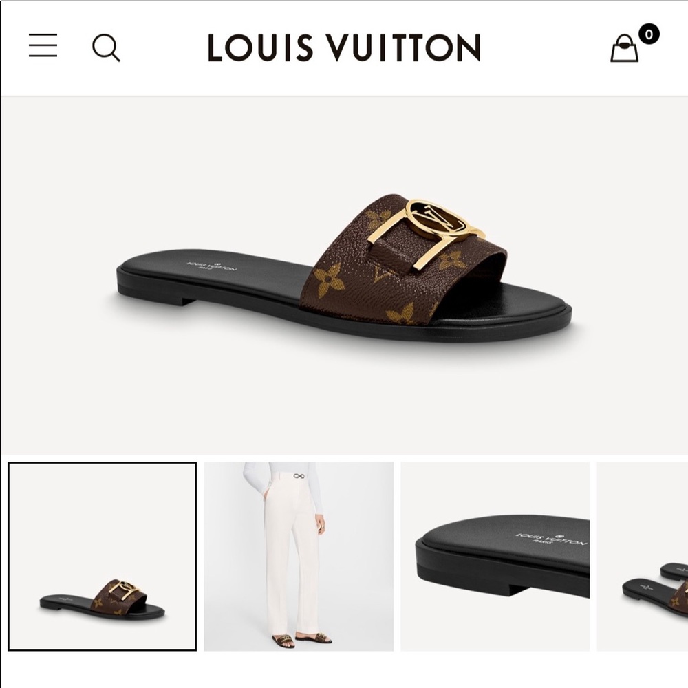 💎 Authentic 💎 Lock it flat Mule LV slides